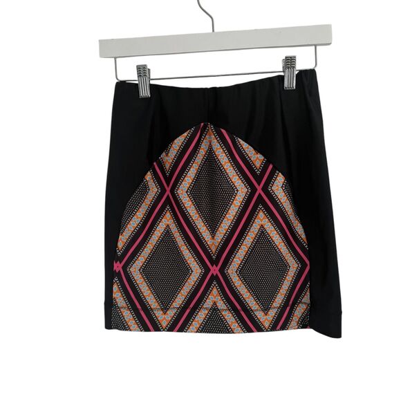 Maria Cher Geometric Mini Skirt Boho Pull On Stretch Summer Womens 1 US Small? - Picture 1 of 6